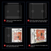 Boîte de protection transparente en PET pour cartouche de jeu NDS US, étui de rangement anti-poussière pour Nintendo DS, boîte de présentation