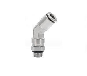 Conector Neumático de Metal, <span class=keywords><strong>Material</strong></span> de Latón, Niquelado, <span class=keywords><strong>PLV</strong></span> 135 Grados, Conexiones de Empuje, Acoplador Rápido Neumático de Un Toque - Product Image 4