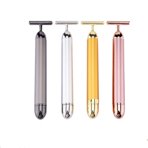 Logo personalizzato di alta qualità 24K oro elettrico beauty bar T forma massaggiatore per il viso 3D roller <span class=keywords><strong>kit</strong></span> 2 in 1 box set - Product Image 6