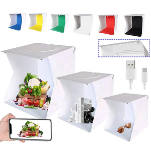 Caja de luz LED para mesa de fotografía, tienda de grabación portátil para estudio fotográfico, 20cm, 30cm, 40cm - Product Image 6