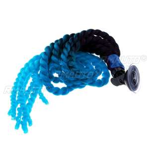 Trenza sintética de 60 cm para casco de motocicleta, estilo rastas, trenza sucia, trenza de mujer, coleta de cola de caballo con efecto degradado y ventosa - Product Image 5