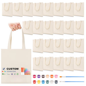 Bolsa de Tela de Algodón Gruesa para Decoración, Manualidades, Pintura, Reutilizable, para Diseñadores, Bolsa de <span class=keywords><strong>Compras</strong></span>, Promoción Escolar - Product Image 1