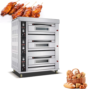Horno Eléctrico Comercial de Bajo Precio con Base de Piedra Portátil, Termostato Ajustable, Fácil de Operar, para Panadería, <span class=keywords><strong>Pizza</strong></span>, Pollo Asado - Product Image 1
