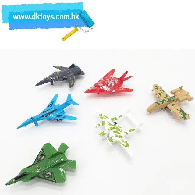 Avião de batalha militar, avião de plástico pequeno, brinquedo pequeno de plástico para crianças