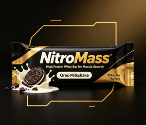 Barra de Proteína NitroMass para el Crecimiento Muscular, Proteína de Caseína, Creatina Monohidratada 75g, Barra de Proteína de Suero para la Recuperación Post-Entrenamiento - Product Image 2