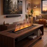 Humidificador de Aire con Simulación de Llama 3D, Voltaje Universal, Diseño de Chimenea, Difusor de Aroma