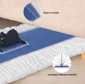 MSJ 2025 Vente en gros en usine Vadrouille à poussière de <span class=keywords><strong>sol</strong></span> robuste Fil de coton Grande surface Nettoyage facile pour usine de gymnase - Product Image 4