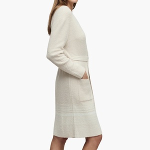 Albornoces Personalizados con Logotipo para Salón de Belleza, Spa, <span class=keywords><strong>Hotel</strong></span>, Cómodos, Uniformes, Clásicos, con Rayas, para Mujer - Product Image 3