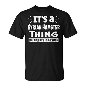 T-shirt unisexe pour adulte à col rond et manches courtes avec impression sérigraphique « Syrian Hamster Thing » - Product Image 2