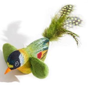 Giocattolo per Gatti a Forma di Uccello in Viscosa con Suono, Antigraffio, Antistress e Design da Appendere per Gattini - Product Image 1