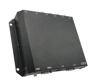 長距離リーダー4ポート33dbm iso18000-6C高出力RFIDリーダー、GPIO Poe WiFi、レースタイミングチップ用