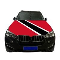 Vente en gros 120x150cm Trinidad_and_Tobago housses de capot de voiture drapeau abordable résistant à l'usure et Durable couverture de capot de moteur de voiture