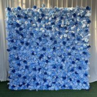 Panneau de fond mural en fleurs artificielles en soie 3D, rose, fleurs artificielles enroulables, pour mariage, décoration de la maison, salon