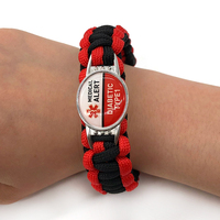 Bracelet en paracorde 550 fait main avec logo en époxy personnalisé, idéal pour les activités de plein air – Vente en gros à chaud