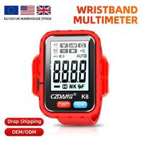 Multimeter Gelang Profesional K8 2026 Terbaru, Pengukur Tegangan AC DC, Ohm, Kapasitansi, Penguji Listrik, Hands-free, Data Hold