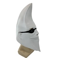 Masque en latex de l'Homme de l'Étoile Blanche, idéal pour les fêtes costumées, le cosplay amusant, cadeau promotionnel attrayant, thème d'horreur