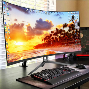 Profesional tanpa batas Lcd 32 inci murah 144Hz Comput melengkung 1080P 75Hz untuk Pc Monitor Gaming 4K - Product Image 1