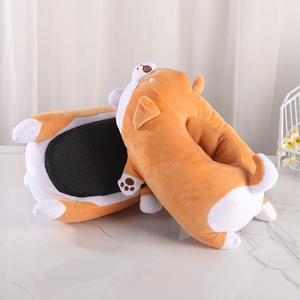 Pantuflas de Casa de Felpa Suave para Adultos y Niños, Pantuflas de Perro <span class=keywords><strong>Corgi</strong></span> de Algodón PP Ecológicas Personalizadas al por Mayor para Mujeres y Niñas - Product Image 5