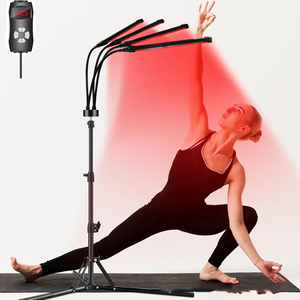 โคมไฟบำบัดกายภาพ 4 หัว สำหรับดูแลผิวหน้าและผิวกาย โคมไฟอาบแสงแดดเพื่อความงาม โคมไฟแสงสีดำเพื่อความงาม - Product Image 2