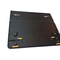 Couvercle de tonneau pliable en alliage d'aluminium en trois parties pour Ford Ranger Toyota pour Hilux NP300 Navara Saveiro Silverado Verrouillage D-MAX