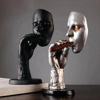 Casier à vin de table en résine personnalisé Présentoir de comptoir de bar Figurine de fumeur personnalisée pour les amateurs de cigares Modèle à motif unique