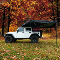 Tenda Atap Mobil ENJOIN 270 SUV, Pemasangan Mudah, Rangka Paduan Logam Tahan Lama, Kain Oxford, Empat Musim, 3 Lampu LED, Perlindungan UV, Tahan Air, PVC