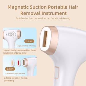 Fotodepiladora indolora 3 en 1, tratamiento permanente para todo el cuerpo, dispositivo de depilación IPL de 510K con refrigeración por hielo, uso doméstico indoloro - Product Image 5