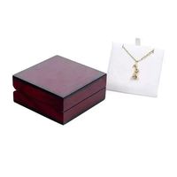 Boîte en bois sur mesure haut de gamme pour bijoux, emballage personnalisé pour colliers, fabriquée en usine