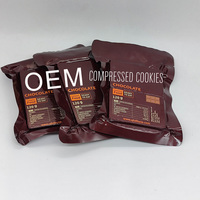 OEM Halal Vente en gros Snacks exotiques compressés Biscuits Ration de survie dure 100g Sachet en fer blanc MRE Alimentation en vrac