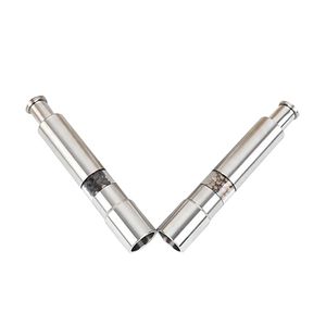 Mini broyeur à sel en acier inoxydable manuel Spice Pepper Casher Broyeur à pression Bouteille d'assaisonnement fraîchement moulue - Product Image 2