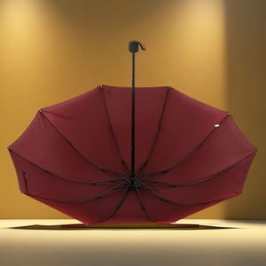 Parapluie pliable grand format coupe-vent de haute qualité, design classique avec logo, en polyester, idéal pour les voyages, vente directe usine - Product Image 2