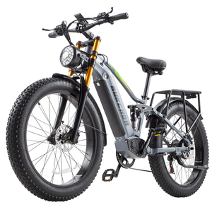 Vélo Tout-Terrain à Pneus Larges 26 Pouces 4.0 BURCHDA RX80 48V20Ah Neige 7 Vitesses Moteur Hydraulique Double Moyeu Haute Performance Transmission 7 Vitesses RX80 Fluide - Product Image 5