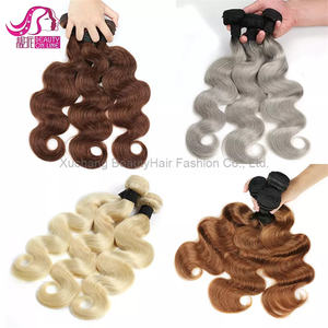 Vente en gros Drop Shipping 100% armure de cheveux humains brésiliens, cheveux brésiliens vierges au Mozambique 613 faisceaux de vague de corps blond - Product Image 5