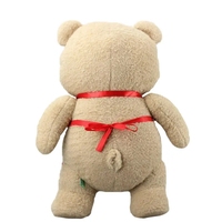 Ours en peluche TED de 48 cm, peluche de film, 2 peluches en forme d'apron, animaux en peluche doux, jouets en peluche, poupées animales pour enfants