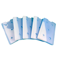 Bloc de glace réutilisable en plastique rigide transparent de 1200 ml - 18, en matériau HDPE non toxique, pour congélateur, bloc de glace en gel pour l'extérieur