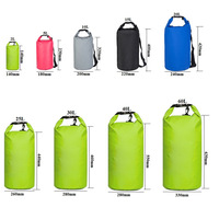 Sac étanche Ocean Pack 15L en bâche PVC 500D, idéal pour la randonnée et la natation, avec logo personnalisable