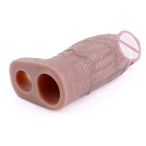 Neues Design Künstliche Penis-Hüllen Set Herren Durchbohrte Perlen Strukturiertes Design Alternative Verdickende Penis-Hüllen für Männer - Product Image 4