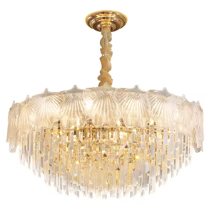 Zeal Lighting, candelabro colgante de cristal transparente de cristal francés moderno para el hogar, la Oficina y la sala de estar - Product Image 6