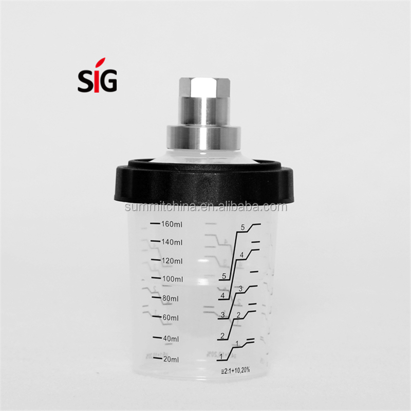 ППС система краски для распылителя 180cc пистолет-распылитель со съемной чашкой для смешивания