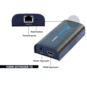 Bộ Phát Video Mở Rộng LKV373 V4.0 + Bộ Thu Qua Cat5e/Cat6 1080P Bộ Phát Mạng Ethernet Lên Đến 100M TX + RX - Product Image 3