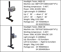 Testeur de phares de véhicule BOSCAR MQD-3C avec certification CE, 50W, 220V, ajustement universel, garantie de 24 mois
