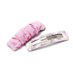 Vendita all'ingrosso della fabbrica in Fashion Girls stropicciata per capelli quadrati fermaglio per capelli 2PK <span class=keywords><strong>Cindy</strong></span> colori ragazze clip a scatto - Product Image 4