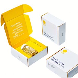 Boîtes en papier d'emballage cosmétiques en carton ondulé personnalisé avec carte d'insertion Boîte en carton ondulé impression UV en relief bouteilles en verre - Product Image 1