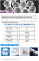 Billes de Siliphos Anti-échelle cristaux de siliphos transparents cristaux de polyphosphate de siliphos milieu de traitement de l'eau OEM/ODM