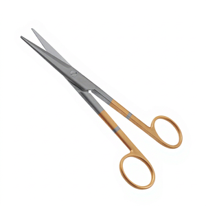 Ciseaux chirurgicaux biseautés Mayo Odontomed 2011 de haute qualité en carbure de tungstène 6 3/4" à extrémités émoussées/droites, personnalisables OEM - Product Image 1