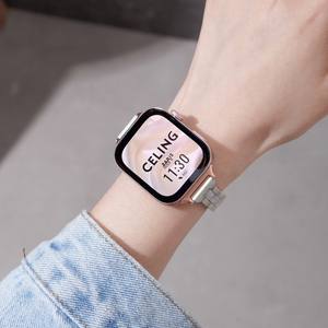 Bracelet Geline pour Apple Watch 16 mm, en résine perlée et métal, pour femmes, bracelets de montre connectée - Product Image 4