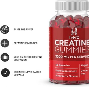 Gomitas de Creatina Pre-Entrenamiento de Marca Privada OEM/ODM, Dulces Energéticos, Suplemento Deportivo, Sin Azúcar - Product Image 4