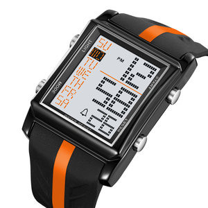 Skmeiメンズ漫画ラグジュアリーウォッチ防水発光ステンレススチールバンドデジタル表示タイマー耐久性 - Product Image 3