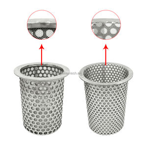 304 316 316lステンレススチール穴あき金属チューブフィルター食品機械穴あきフィルターシリンダーメッシュチューブ - Product Image 1