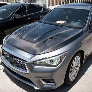 बेंसस 3K वास्तविक कार्बन फाइबर बोनेट हुड होयकॉम्ब फ्रंट इनफिन्टी क्यू 50 2019 2020 इंजन हुड रेट्रोफिट नई स्थिति - Product Image 2